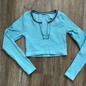 Urban Outfitters Out From Under Go for Gold Seamless Long Sleeve Top Med NWT